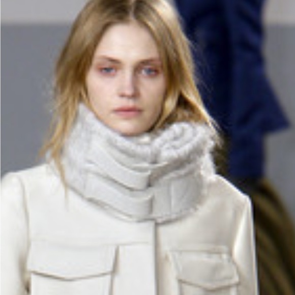 Reed Krakoff Leather and knit uniscarf - Picture 1 of 11